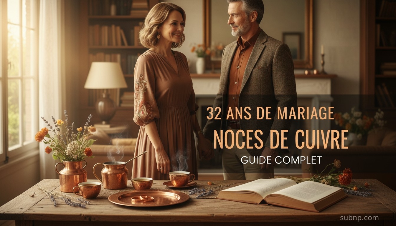 32 ans de mariage noces de cuivre guide complet