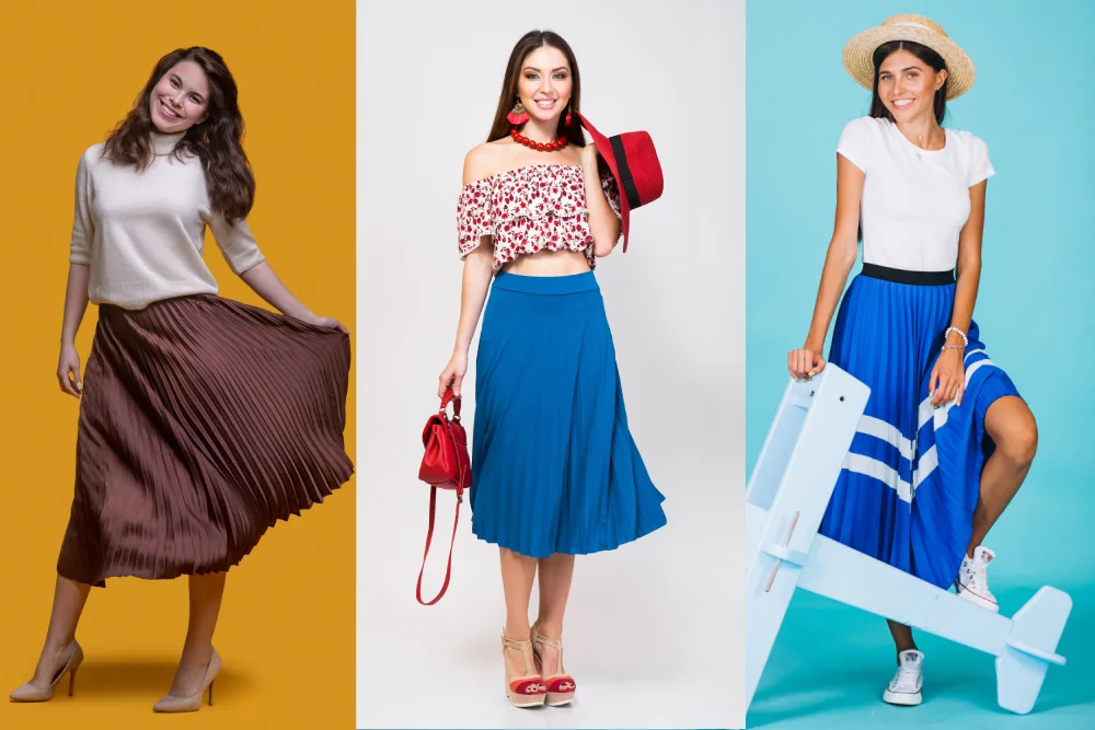 L'art de porter la jupe longue plissée