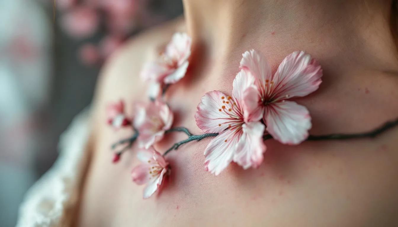 Que signifie un tatouage de fleurs de cerisier