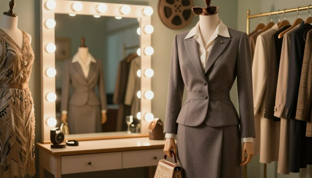 A-captivating-scene-showcasing-vintage-cinema-clothing-in-a-modern-context.-In-the-foreground--1024x585 4 vêtements de cinéma à porter dans la vraie vie