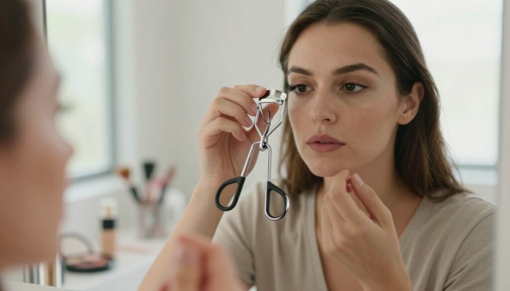 A-close-up-shot-of-a-person-elegantly-using-an-eyelash-curler-in-a-well-lit-bathroom-setting-1024x585 Découvrez comment utiliser un recourbe cils facilement