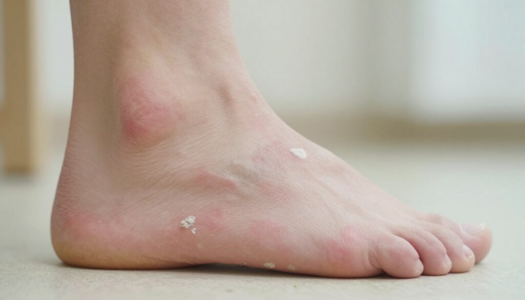 A-close-up-view-of-a-human-foot-focusing-on-the-toes-depicting-a-fungal-infection-commonly-1024x585 Nos conseils pour éliminer la mycose entre les orteils