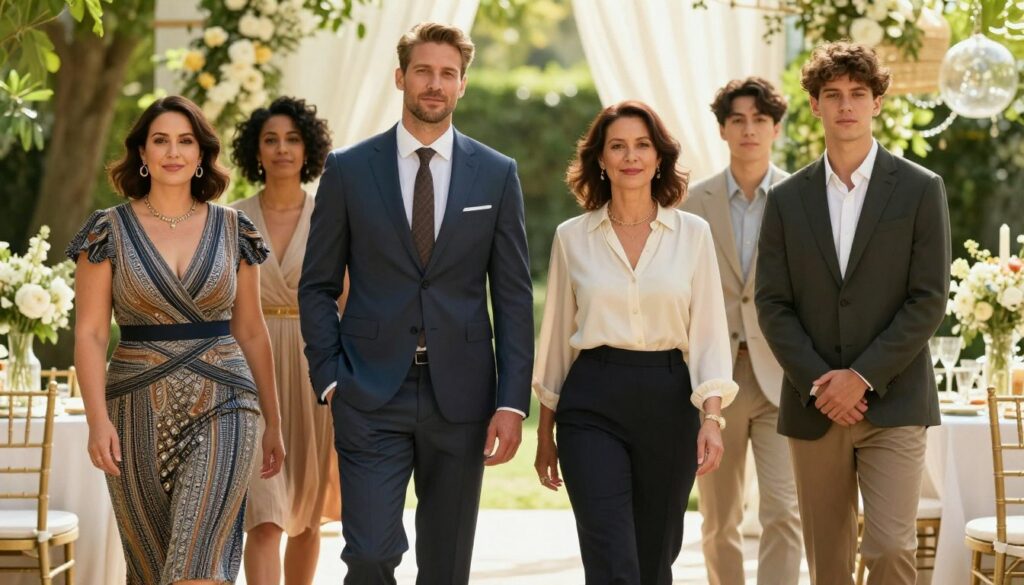 A-fashionable-group-of-diverse-individuals-showcasing-a-variety-of-attire-suited-to-different-1024x585 Mariage : comment s'habiller selon son âge et sa morphologie ?