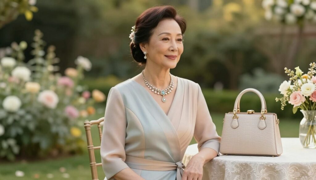 A-graceful-mature-woman-of-around-60-years-old-exuding-elegance-and-style-dressed-in-a-1024x585 Tenue mariage femme 60 ans : conseils et avis experts