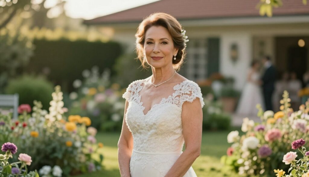 A-sophisticated-and-elegant-middle-aged-woman-approximately-50-years-old-stands-confidently-1024x585 Tenue mariage femme 50 ans : Découvrez nos coups de cœur