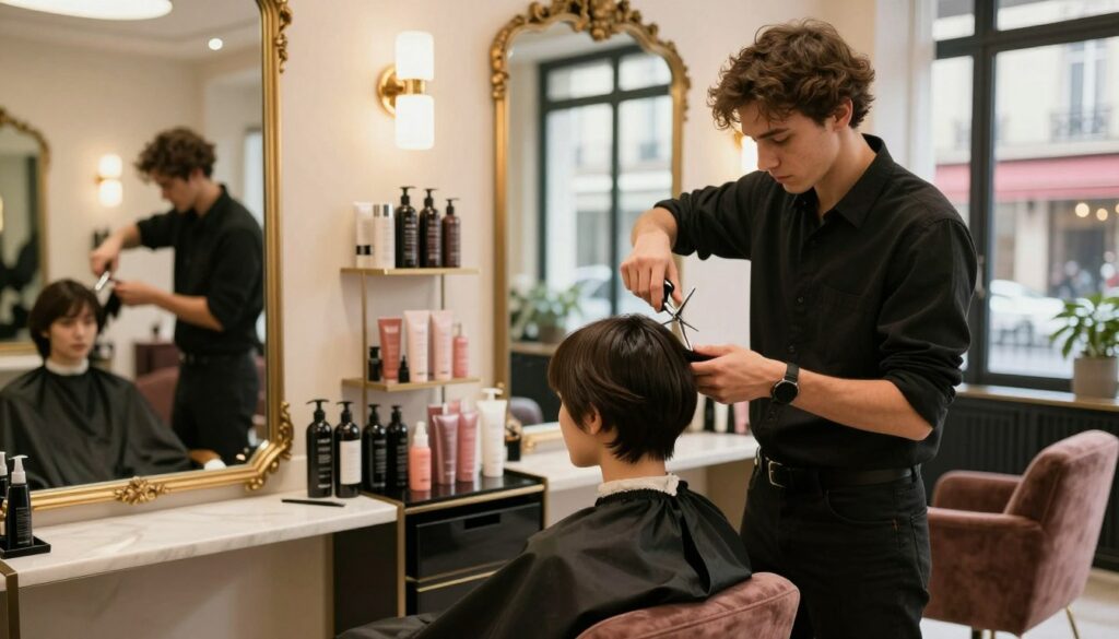 A-stylish-and-chic-Parisian-hair-salon-interior-featuring-elegant-decor-with-vintage-mirrors-1024x585 Trouvons ensemble le meilleur coiffeur Paris aujourd’hui