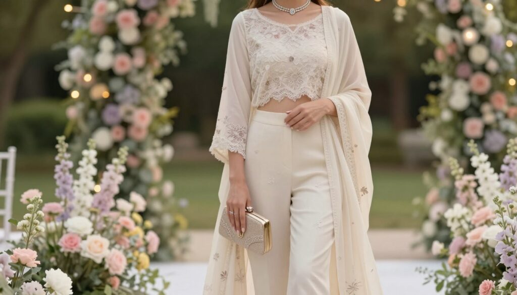 A-stylish-and-elegant-wedding-outfit-featuring-a-flowing-tunic-and-tailored-trousers-set-in-a--1024x585 Ensemble pantalon tunique fluide pour mariage : notre guide pratique