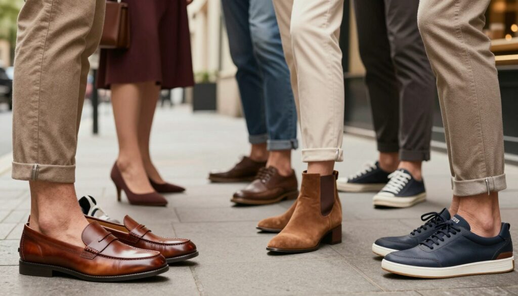 A-stylish-collection-of-shoes-designed-for-individuals-in-their-fifties-featuring-a-variety-of-1024x585 Notre sélection de chaussures porter quand on a 50 ans