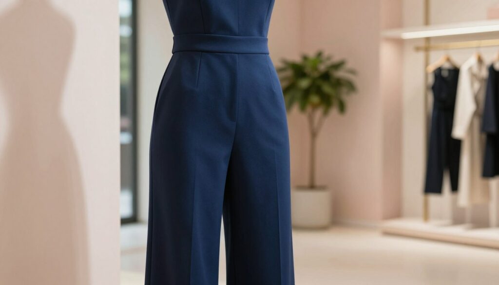A-stylish-marine-blue-jumpsuit-displayed-on-a-mannequin-in-an-elegant-boutique-setting.-The-1024x585 Test et avis sur la combinaison bleu marine pour votre look