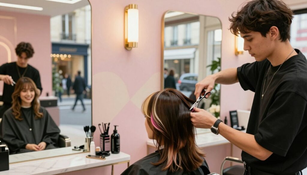 A-trendy-Parisian-hair-salon-interior-featuring-a-stylish-hairdresser-giving-a-modern-haircut--1024x585 Trouvons ensemble le meilleur coiffeur Paris aujourd’hui