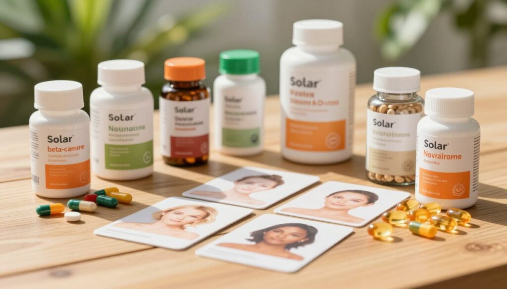 A-visually-striking-composition-showcasing-a-range-of-solar-dietary-supplements-on-a-wooden-1024x585 Complément alimentaire solaire : comment bien le choisir