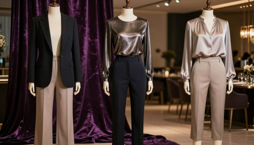 Three-elegant-evening-outfits-featuring-tailored-trousers-styled-for-a-sophisticated-1024x585 3 tenues de soirée à base de pantalon