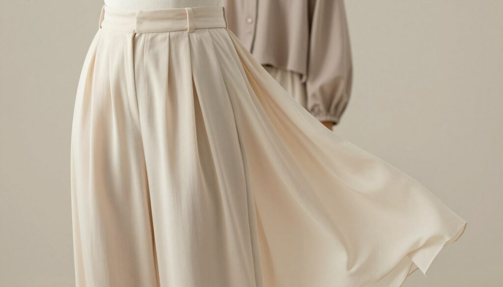 A-pair-of-elegant-flowing-pantalon-fluide-made-of-soft-lightweight-fabric-drapes-gracefully-1024x585 Pantalon bouffant, sarouel et harem pants, mode d'emploi