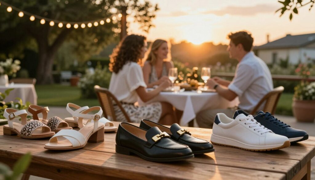 A-stylish-summer-evening-scene-featuring-a-variety-of-elegant-casual-shoes-placed-on-a-1024x585 Vacances d'été : quelles chaussures emporter ?